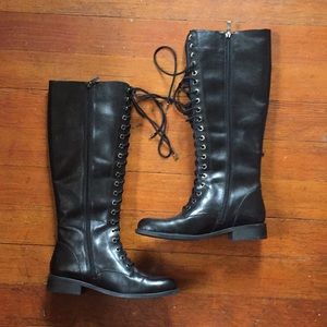 Vince Camuto Lace-Up Riding Boots